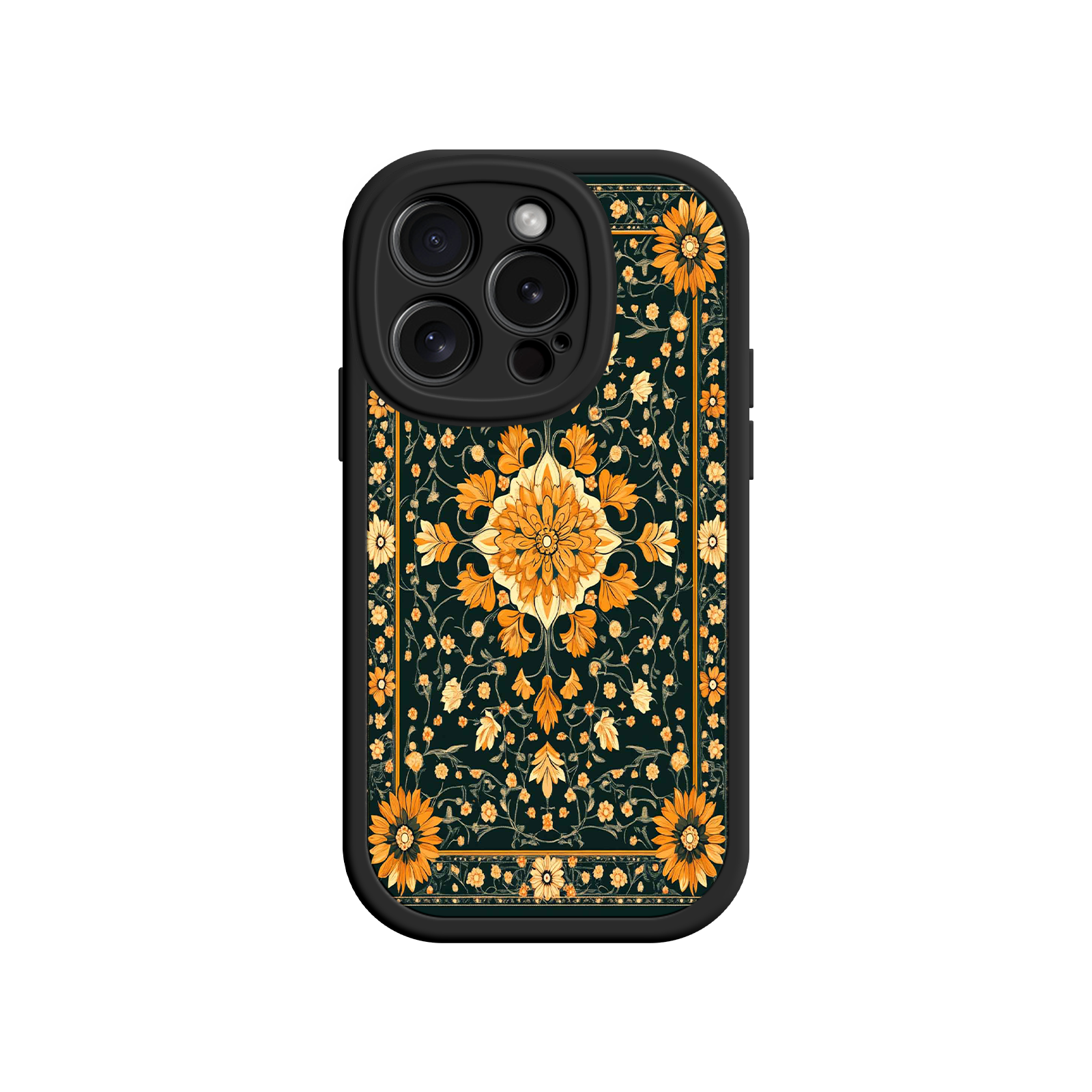 Ornate Floral iPhone 17 Case – Baroque Vintage Pattern Protective Cover for iPhone 16 Pro / Max