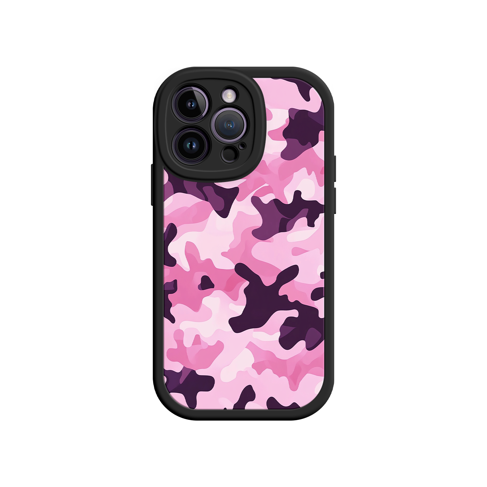 Pink Camo iPhone 17 Case – Camouflage, Feminine Style, Protective Phone Cover