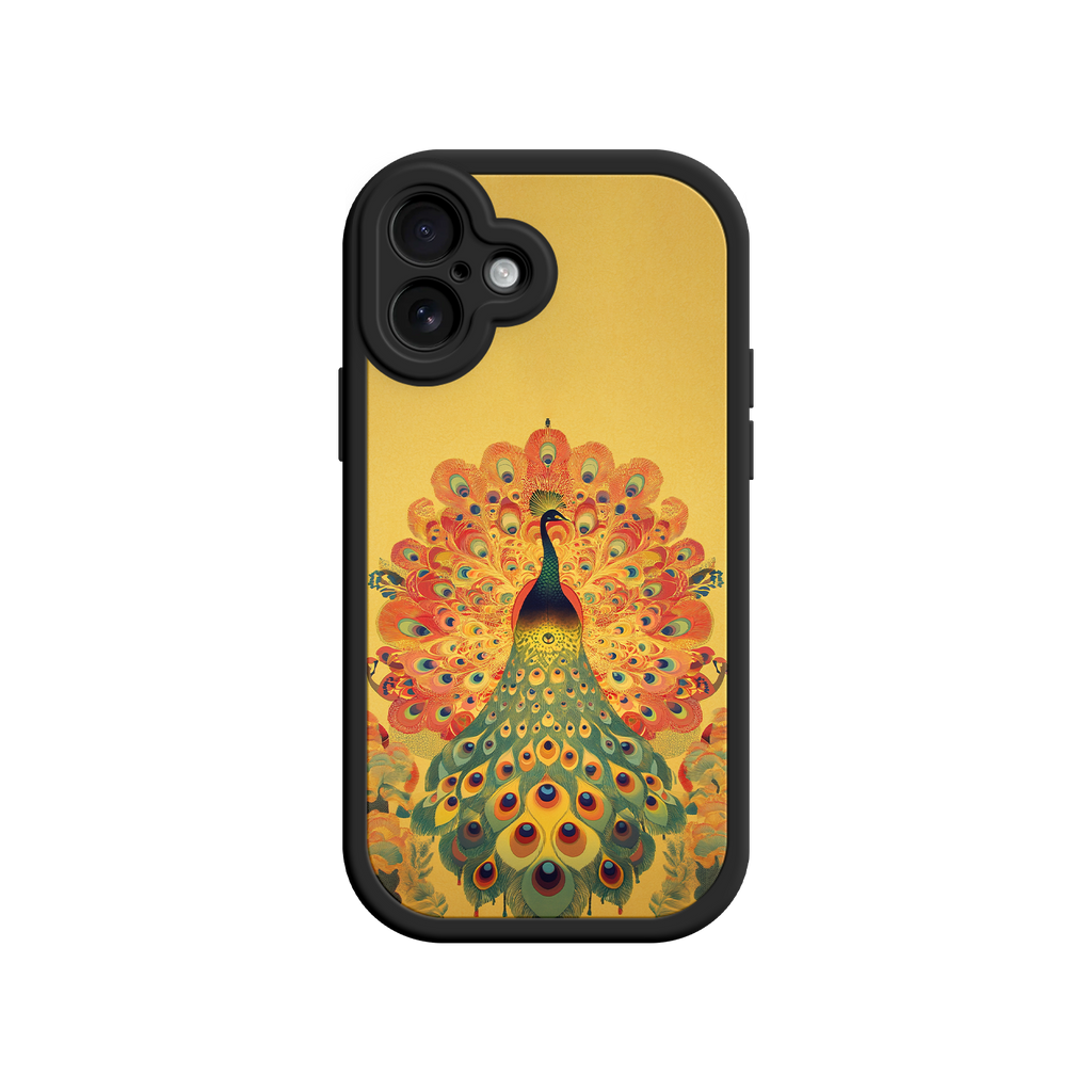 Peacock iPhone Case – Artistic Bird Design with Vibrant Feathers & Boho Style