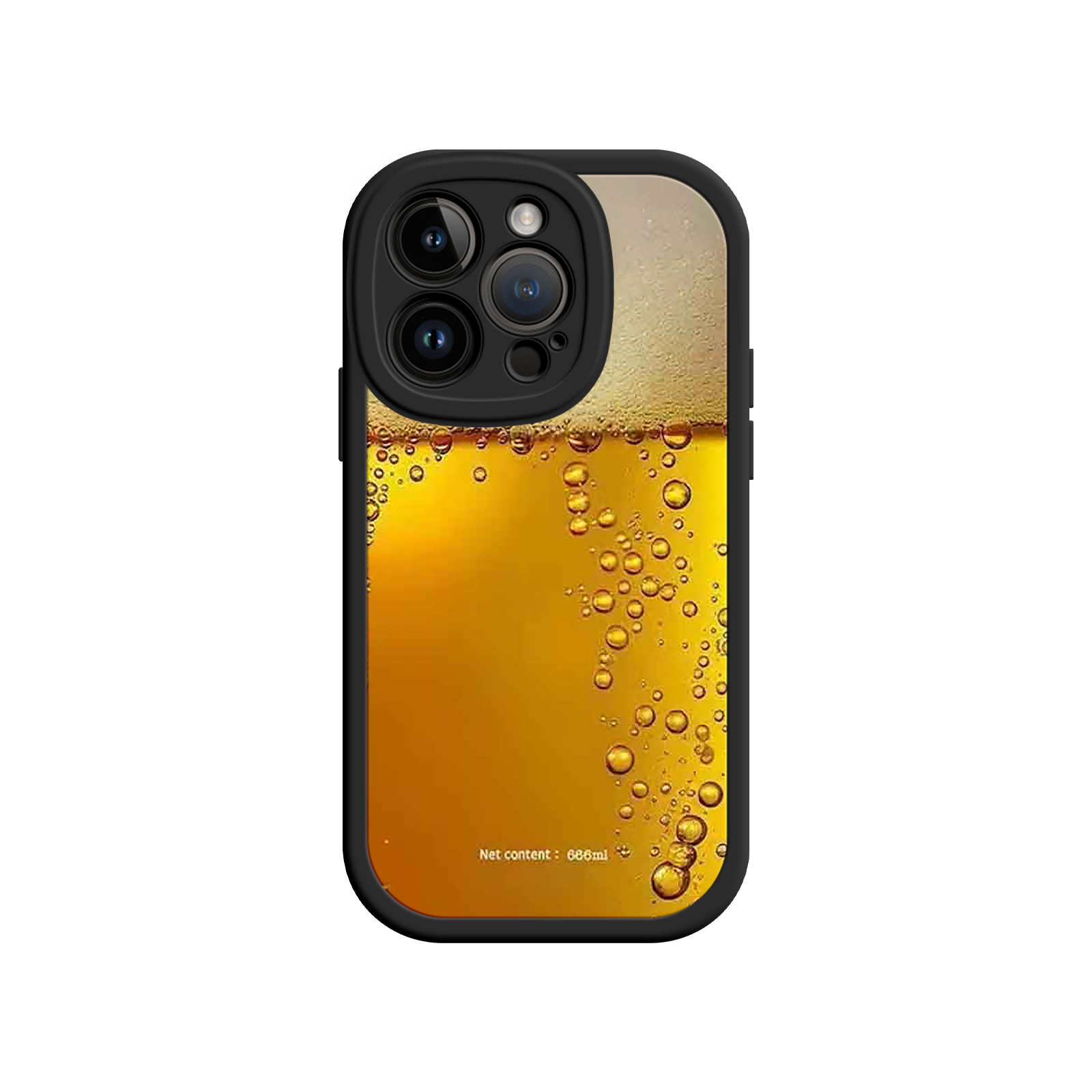 Funny Beer Glass Phone Case – Realistic Foam Design, Novelty Gift for Beer Lovers