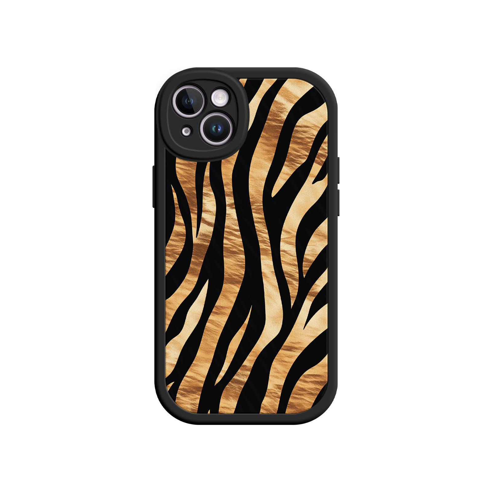 iPhone case with fierce jungle stripe motif