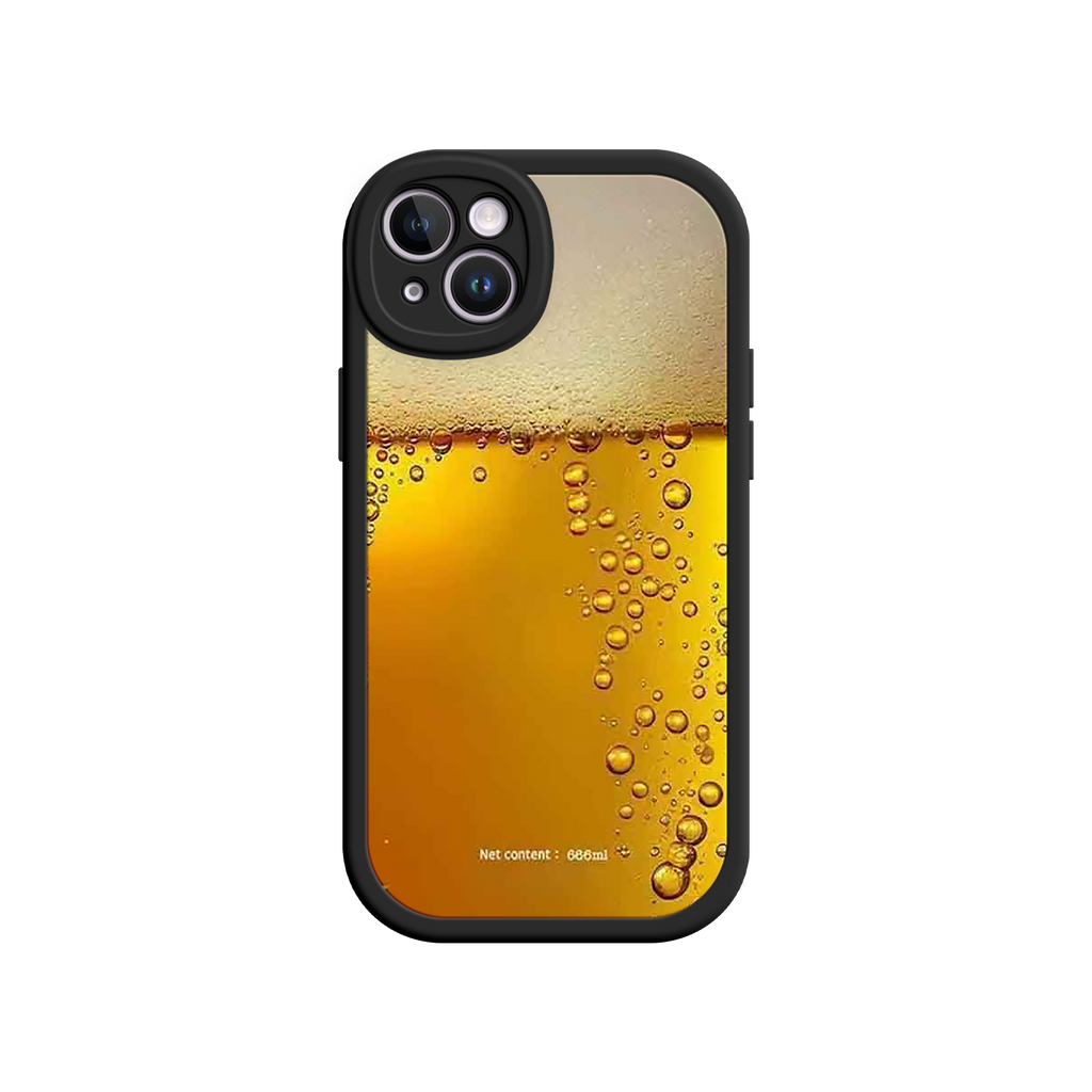 Funny Beer Glass Phone Case – Realistic Foam Design, Novelty Gift for Beer Lovers