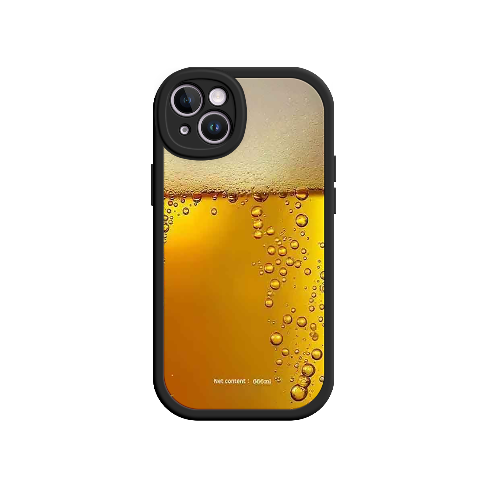 Funny Beer Glass Phone Case – Realistic Foam Design, Novelty Gift for Beer Lovers