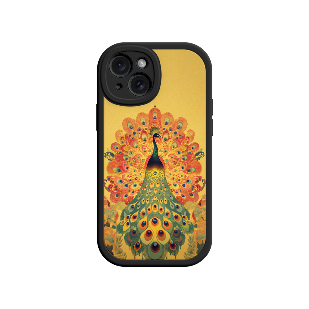 Peacock iPhone Case – Artistic Bird Design with Vibrant Feathers & Boho Style