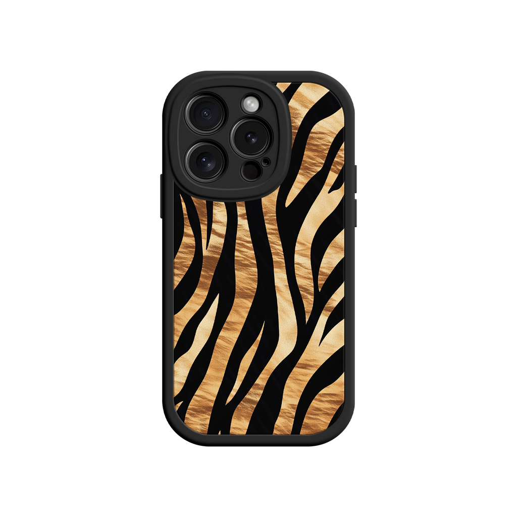iPhone case with safari-inspired stripe motif