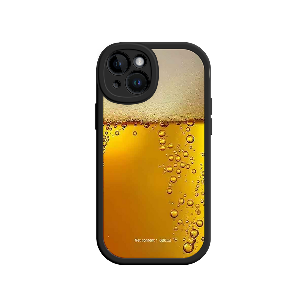 Funny Beer Glass Phone Case – Realistic Foam Design, Novelty Gift for Beer Lovers