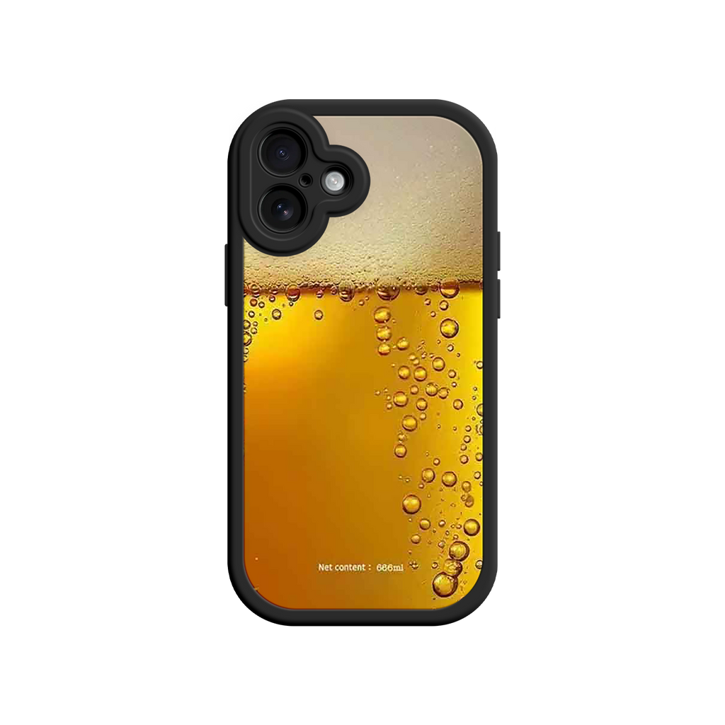 Funny Beer Glass Phone Case – Realistic Foam Design, Novelty Gift for Beer Lovers