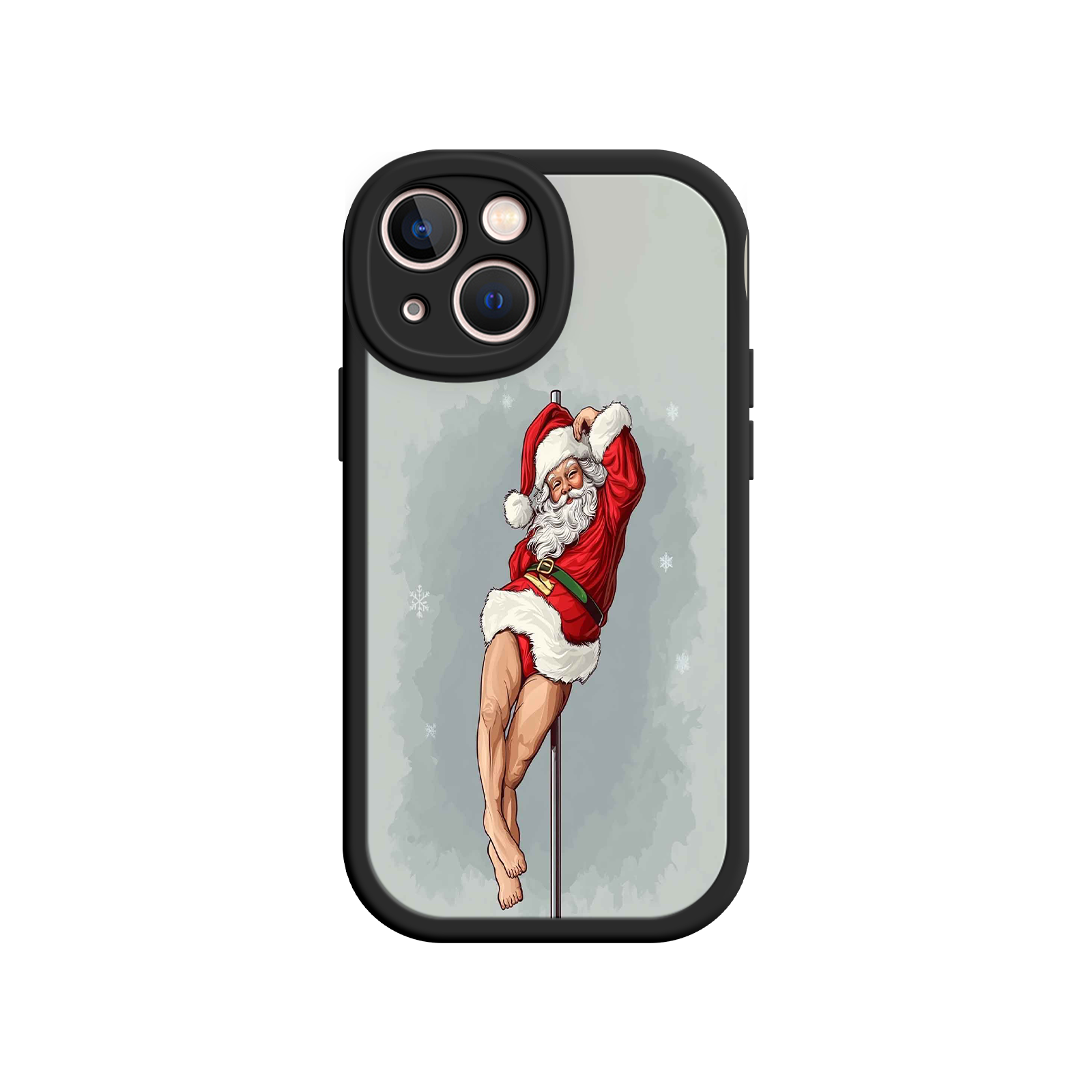 Pole Dancing Santa Claus iPhone 17 Case – Funny Christmas Art, Cheeky Holiday Design, Festive Adult Humor