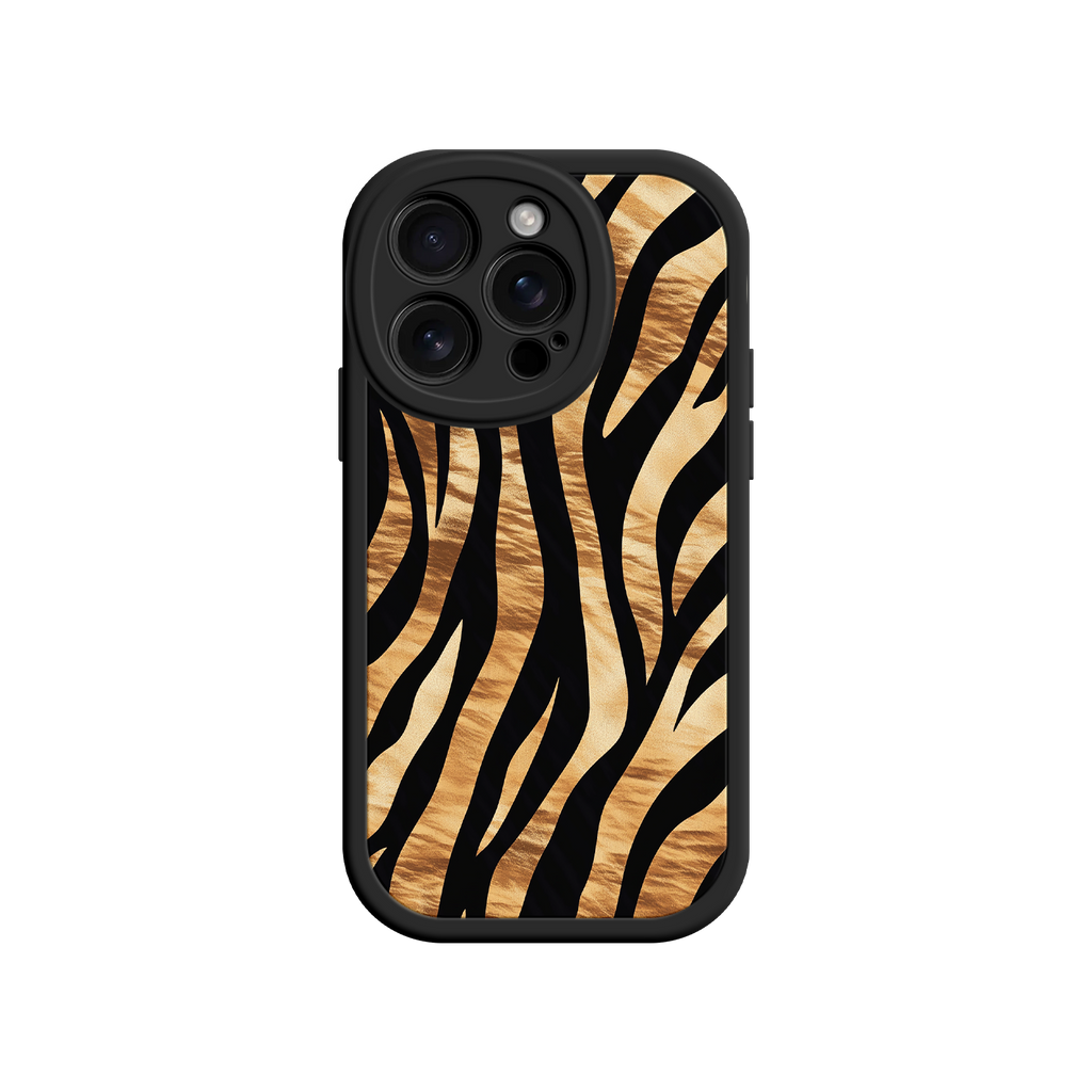 Trendy iPhone case with tiger fur design