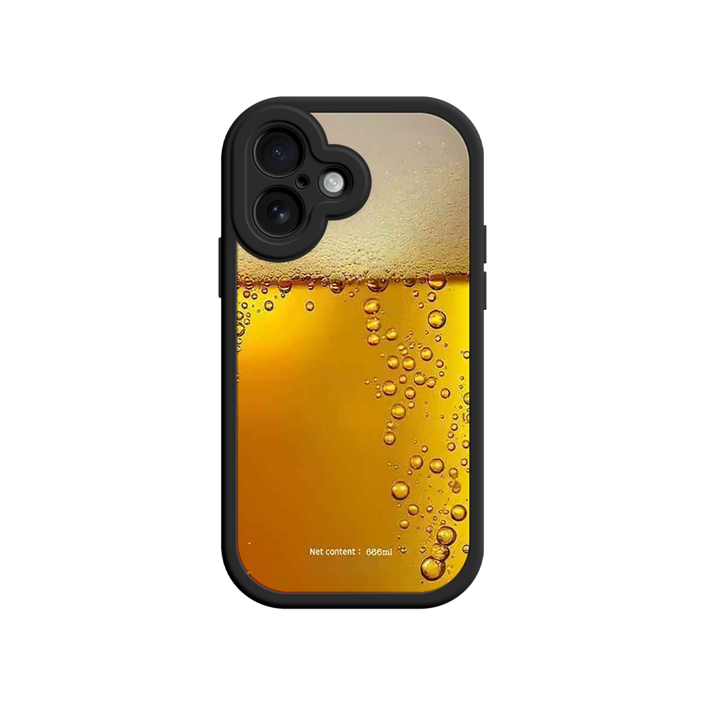 Funny Beer Glass Phone Case – Realistic Foam Design, Novelty Gift for Beer Lovers