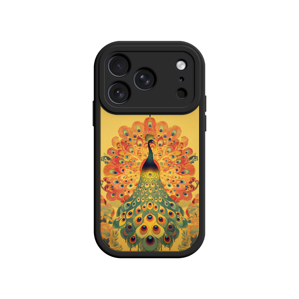 Peacock iPhone Case – Artistic Bird Design with Vibrant Feathers & Boho Style