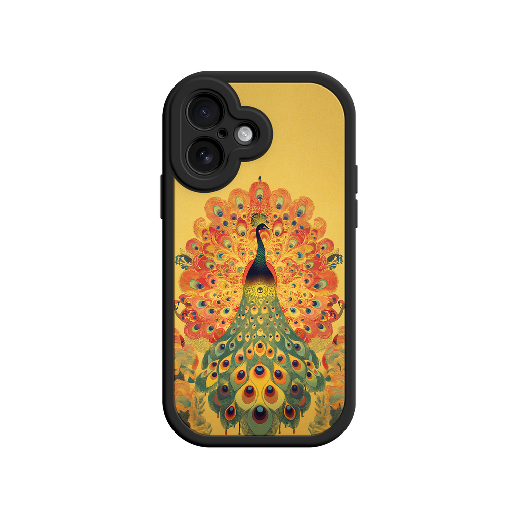 Peacock iPhone Case – Artistic Bird Design with Vibrant Feathers & Boho Style