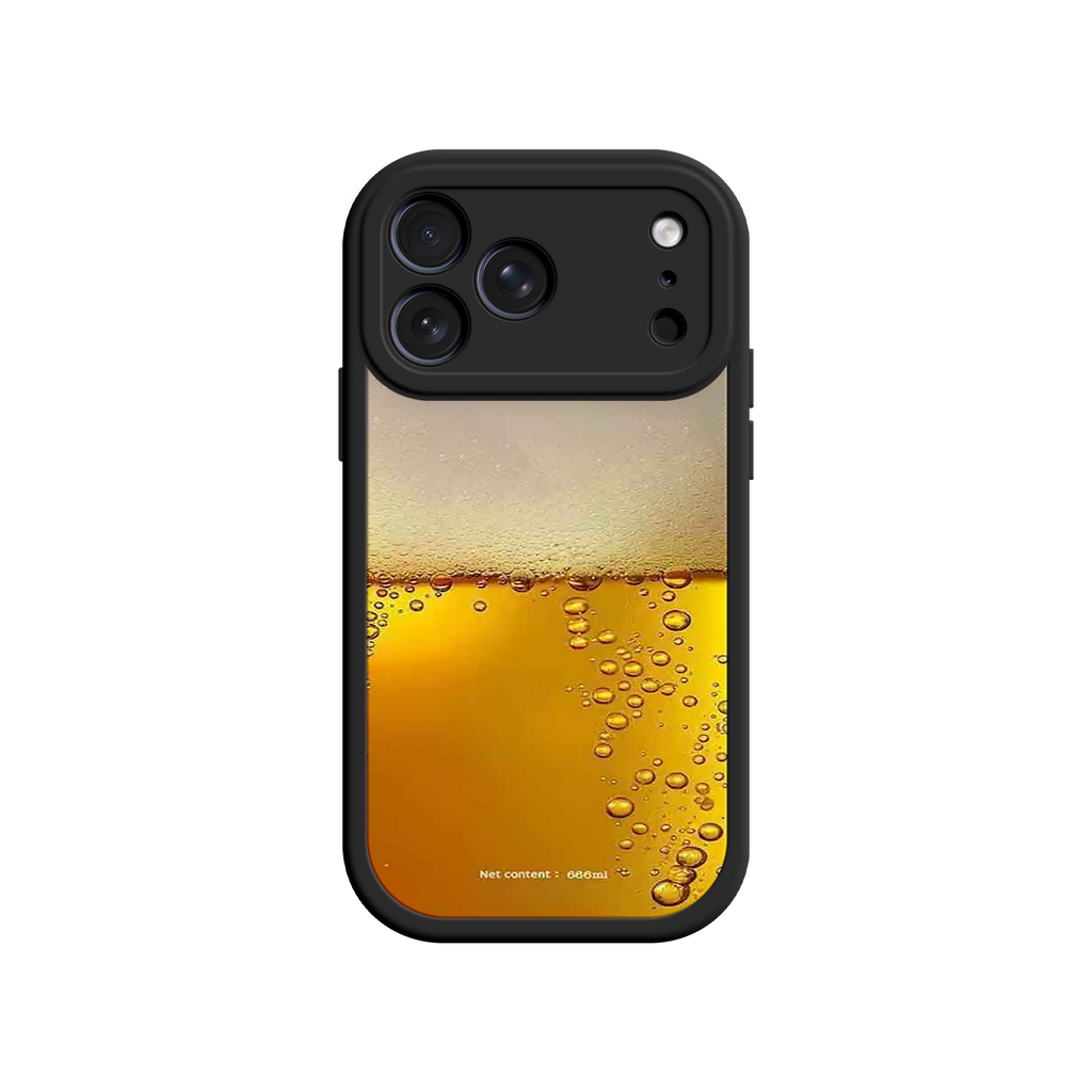 Funny Beer Glass Phone Case – Realistic Foam Design, Novelty Gift for Beer Lovers