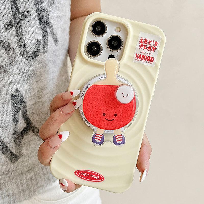 Badminton table tennis Magsafe PopSockets phone PopGrip, adjustable cellphone stand with phonecase, retractable smartphone holder, phone mount case, casing, handheld accessories case  badminton badminton  phone