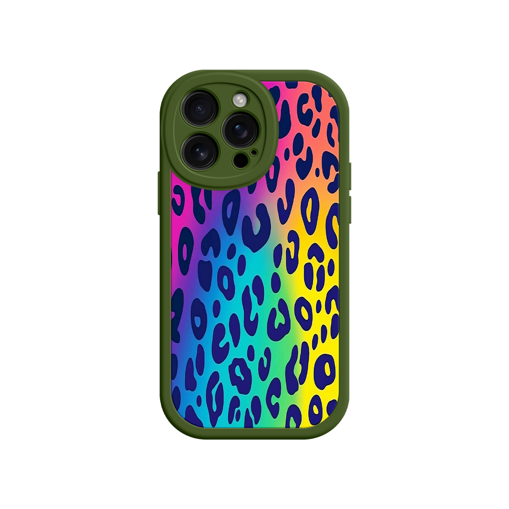 Rainbow Leopard Print iPhone 17 Case – Vibrant Gradient Leopard Pattern, Colorful Animal Print Design, Trendy Animal Print Phone Cover