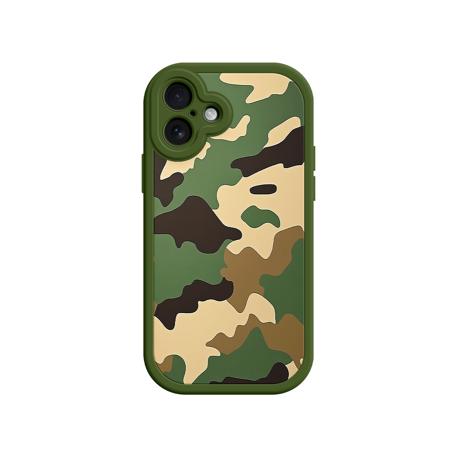 Military Camo iPhone 17 Case – Woodland Camouflage, Tactical Design, Rugged Phone Cover