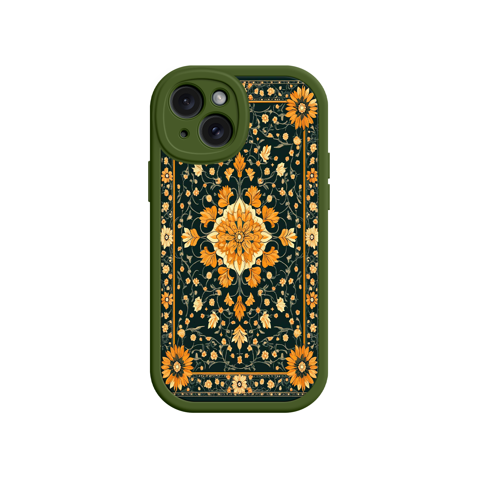 Ornate Floral iPhone 17 Case – Baroque Vintage Pattern Protective Cover for iPhone 16 Pro / Max