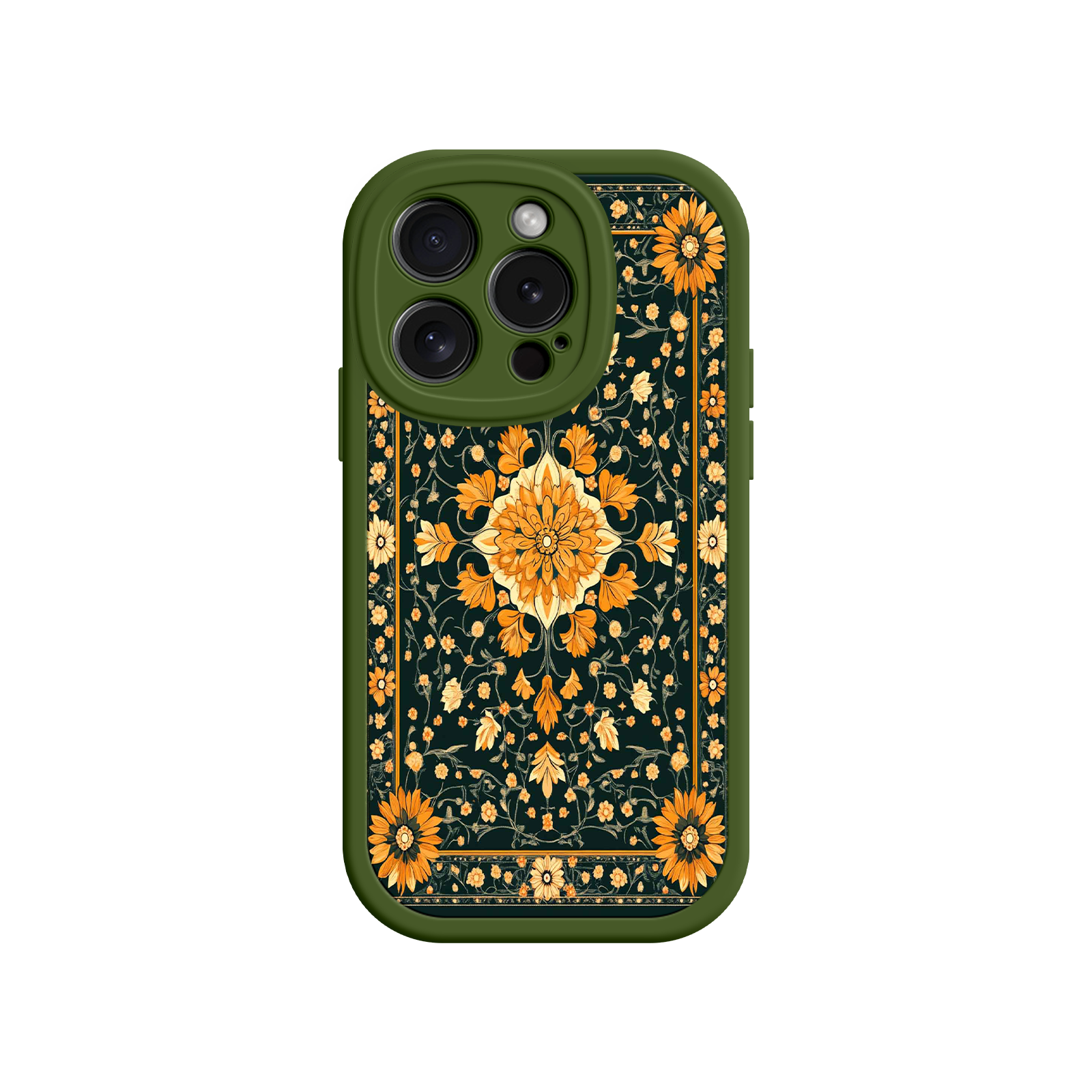 Ornate Floral iPhone 17 Case – Baroque Vintage Pattern Protective Cover for iPhone 16 Pro / Max