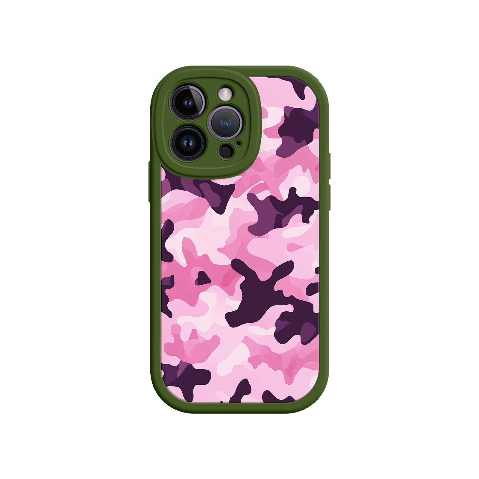 Pink Camo iPhone 17 Case – Camouflage, Feminine Style, Protective Phone Cover