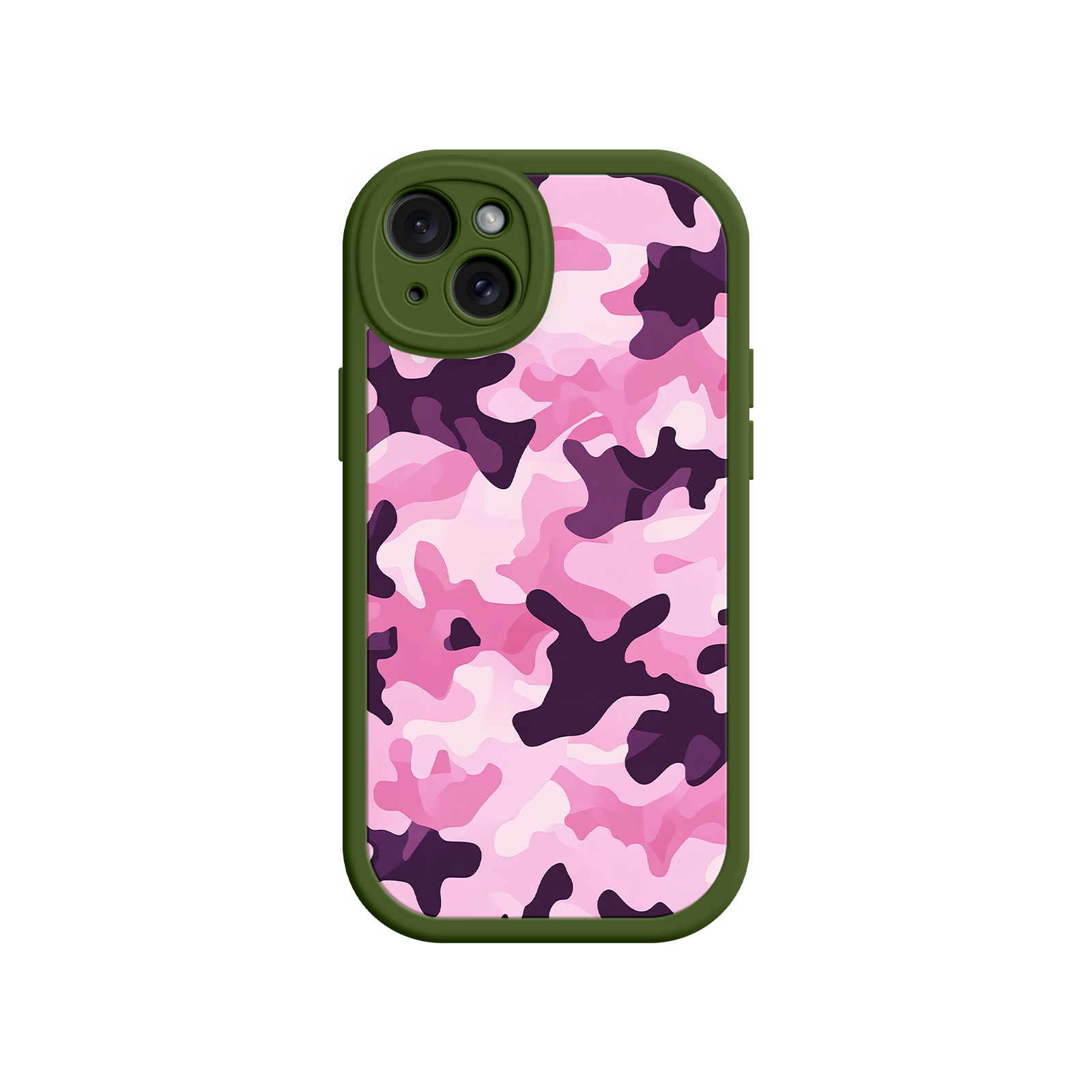 Pink Camo iPhone 17 Case – Camouflage, Feminine Style, Protective Phone Cover