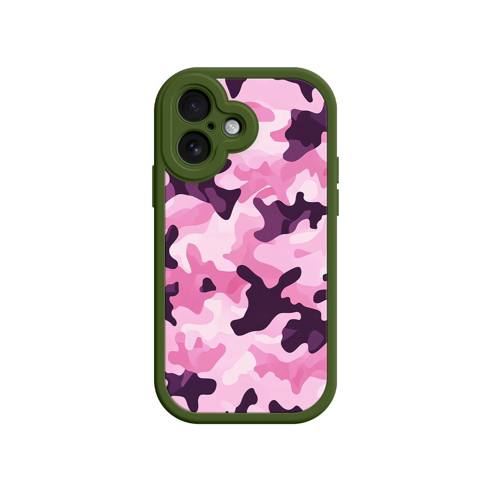 Pink Camo iPhone 17 Case – Camouflage, Feminine Style, Protective Phone Cover