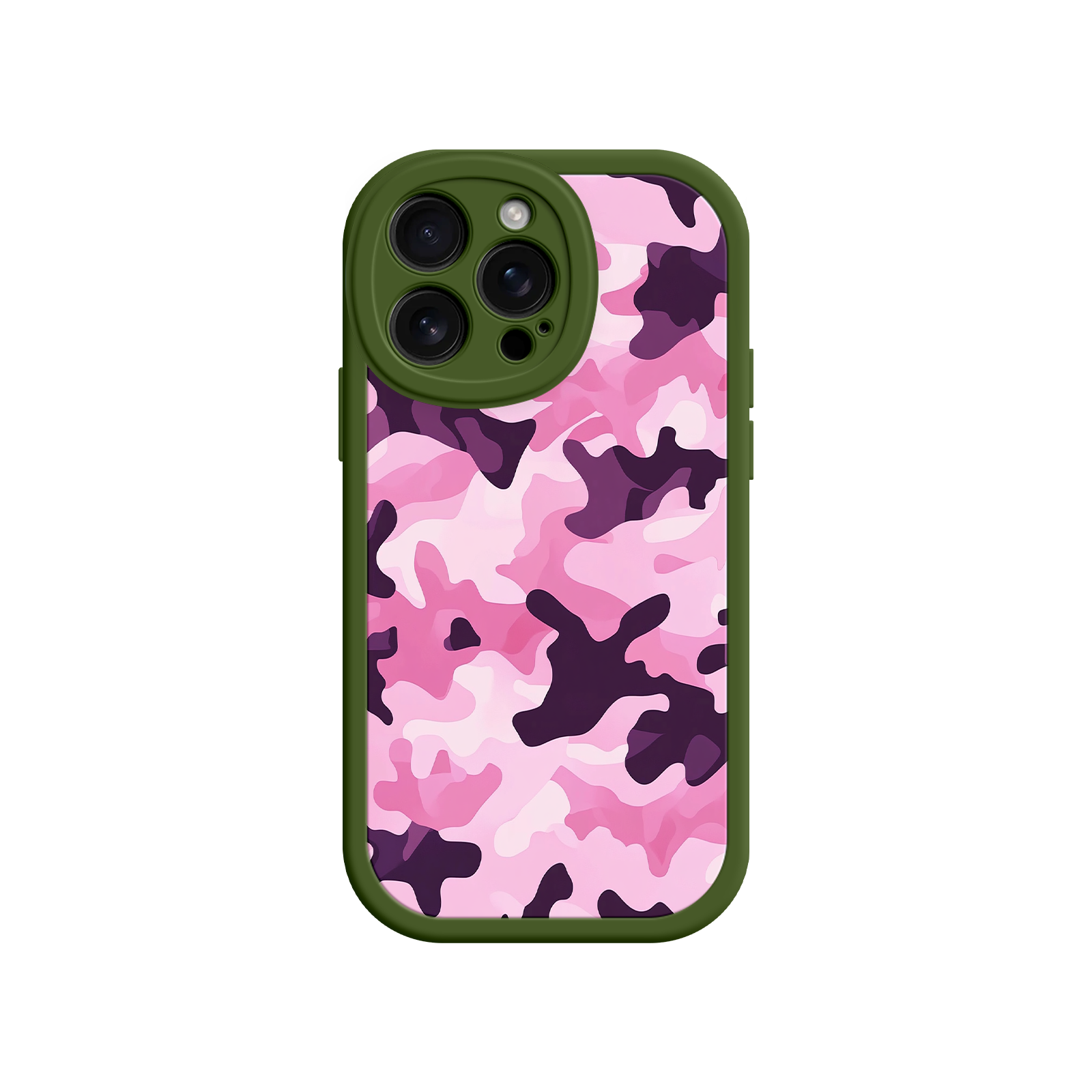 Pink Camo iPhone 17 Case – Camouflage, Feminine Style, Protective Phone Cover