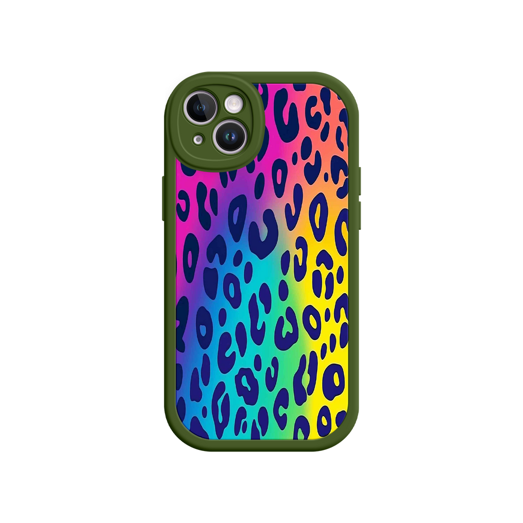 Rainbow Leopard Print iPhone 17 Case – Vibrant Gradient Leopard Pattern, Colorful Animal Print Design, Trendy Animal Print Phone Cover
