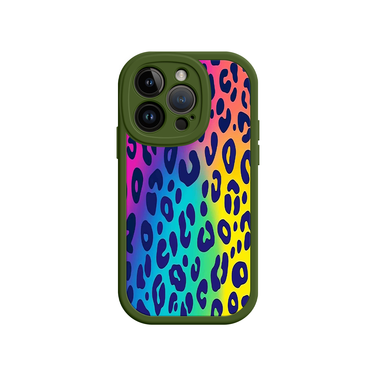 Rainbow Leopard Print iPhone 17 Case – Vibrant Gradient Leopard Pattern, Colorful Animal Print Design, Trendy Animal Print Phone Cover