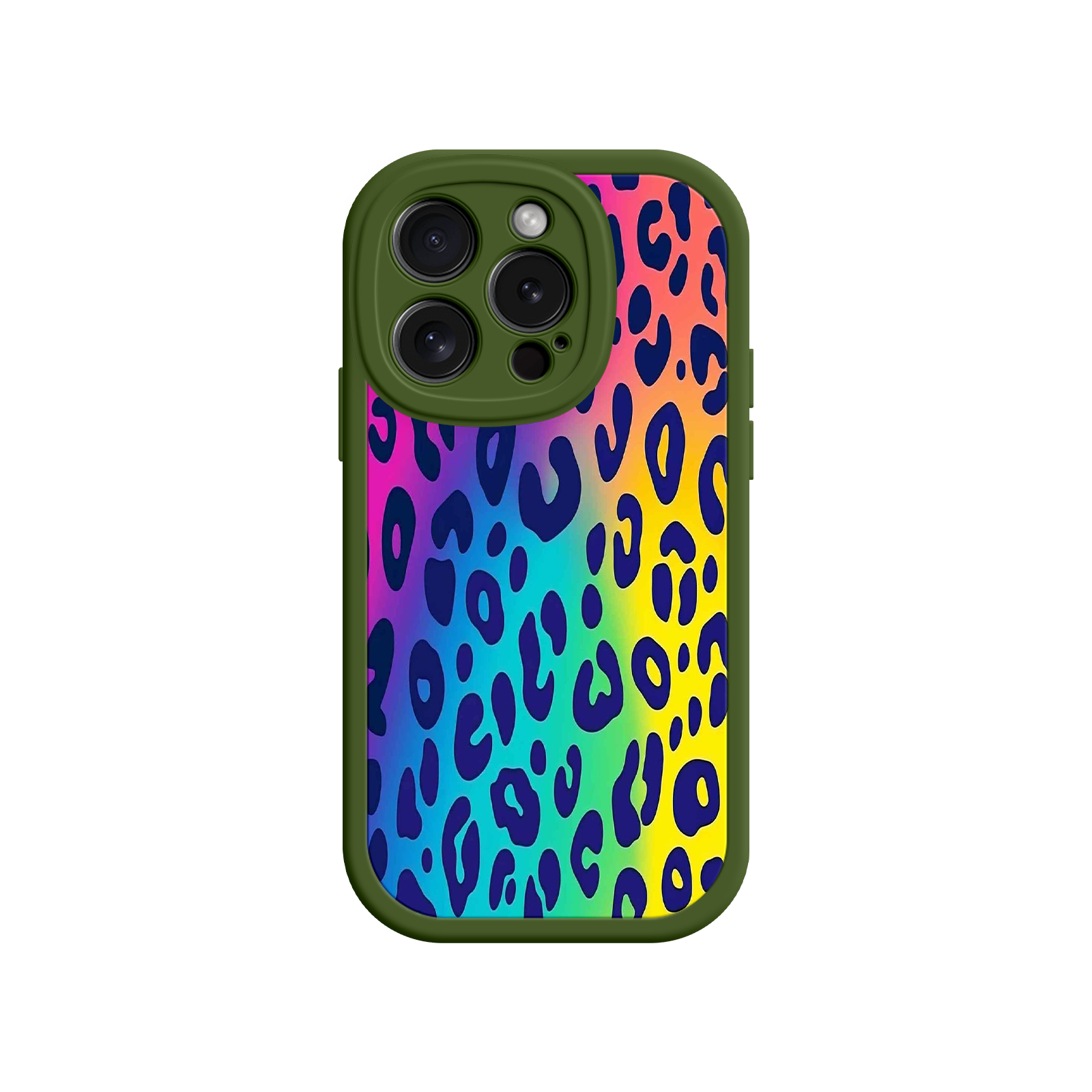 Rainbow Leopard Print iPhone 17 Case – Vibrant Gradient Leopard Pattern, Colorful Animal Print Design, Trendy Animal Print Phone Cover