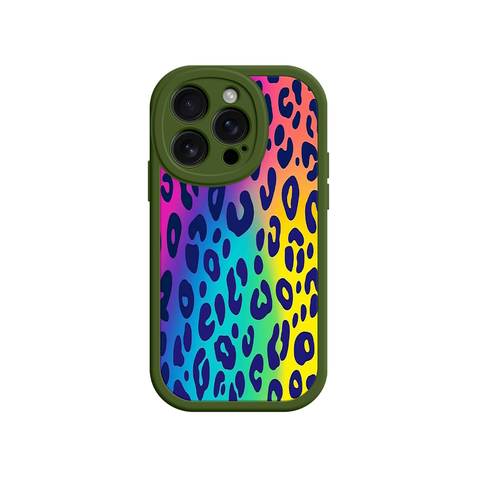 Rainbow Leopard Print iPhone 17 Case – Vibrant Gradient Leopard Pattern, Colorful Animal Print Design, Trendy Animal Print Phone Cover