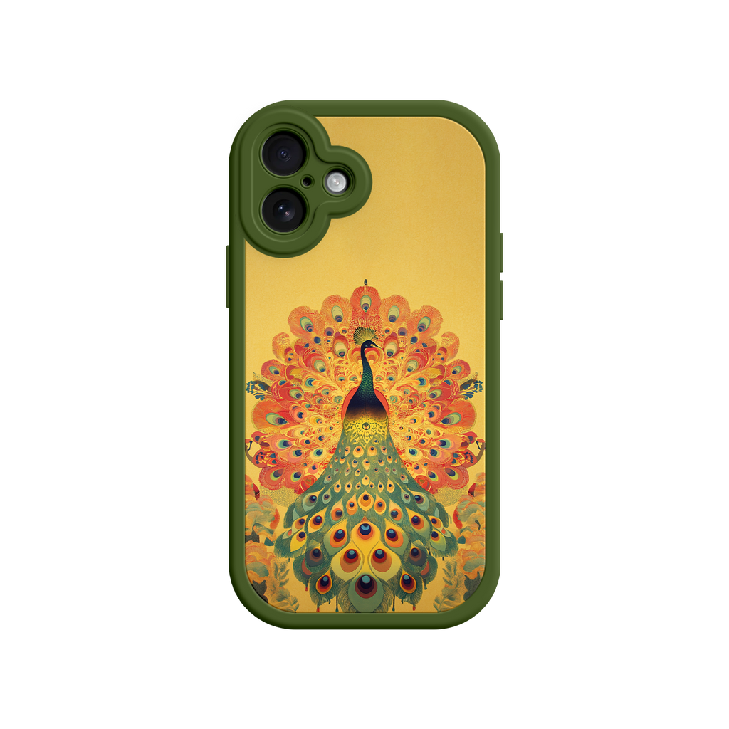Peacock iPhone Case – Artistic Bird Design with Vibrant Feathers & Boho Style