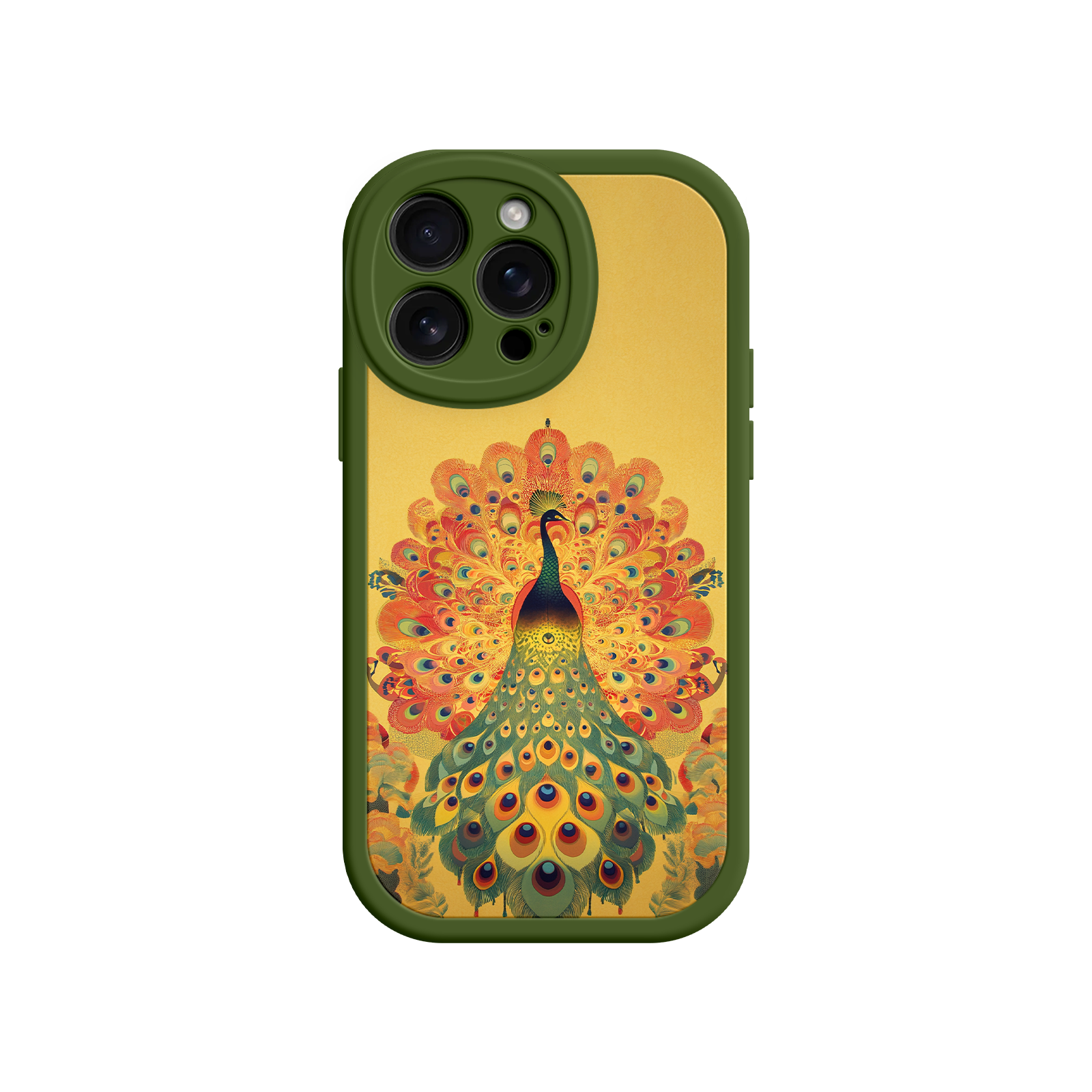 Peacock iPhone Case – Artistic Bird Design with Vibrant Feathers & Boho Style
