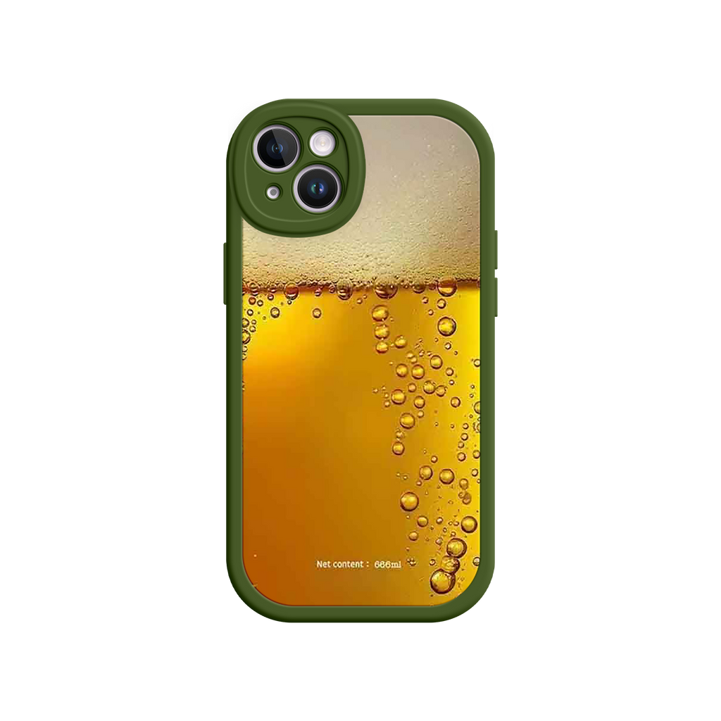 Funny Beer Glass Phone Case – Realistic Foam Design, Novelty Gift for Beer Lovers