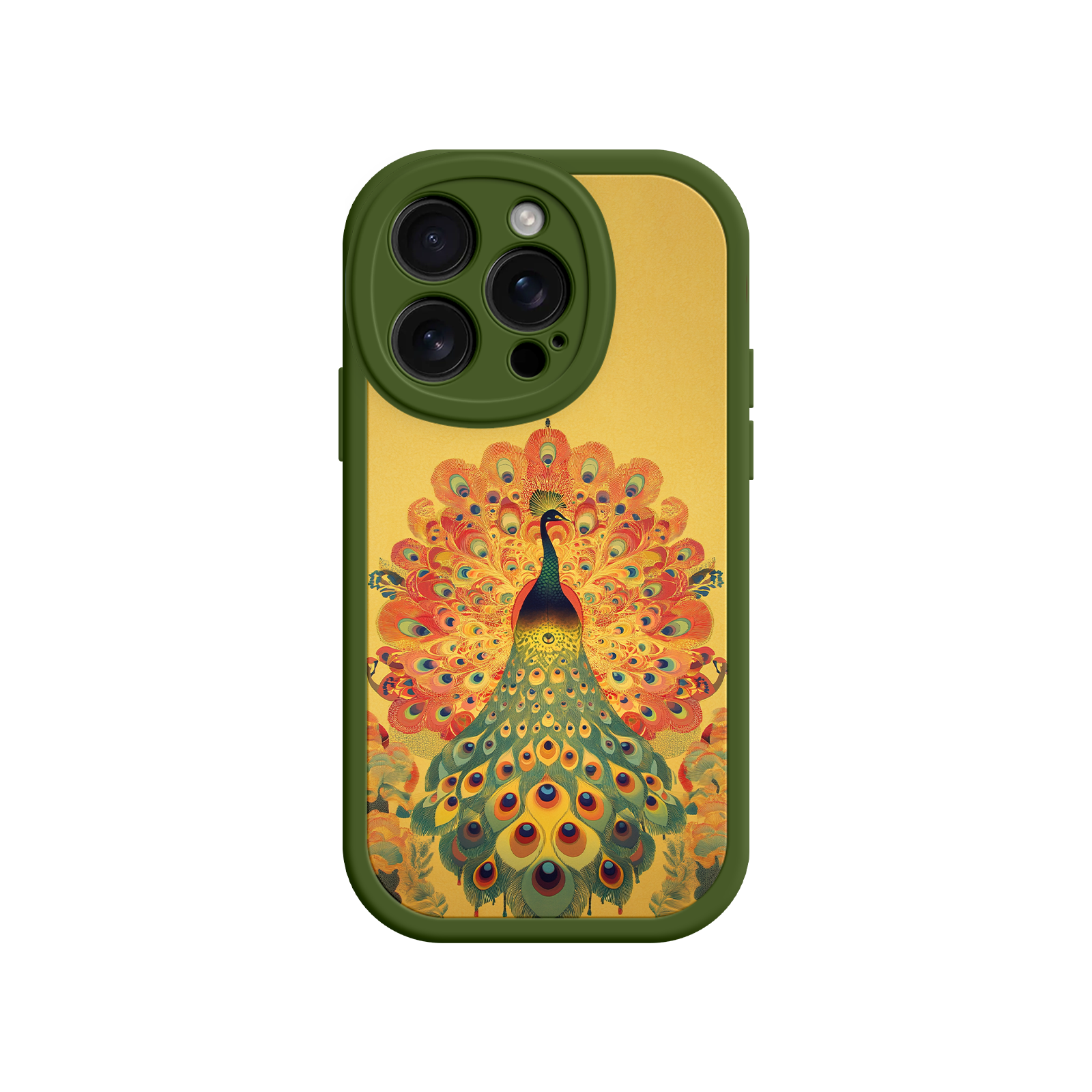 Peacock iPhone Case – Artistic Bird Design with Vibrant Feathers & Boho Style