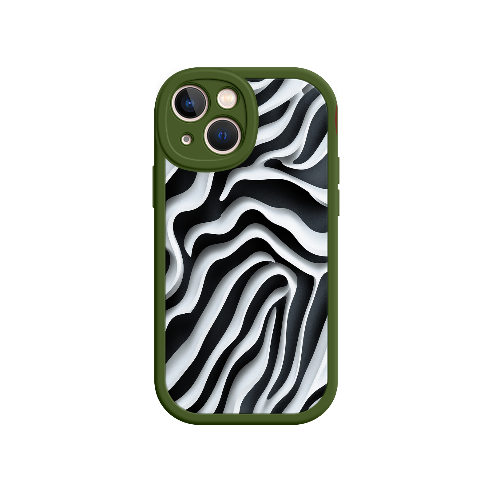 Zebra Pattern iPhone 17 Case – Black & White Protective Cover for iPhone 16 Pro / Max