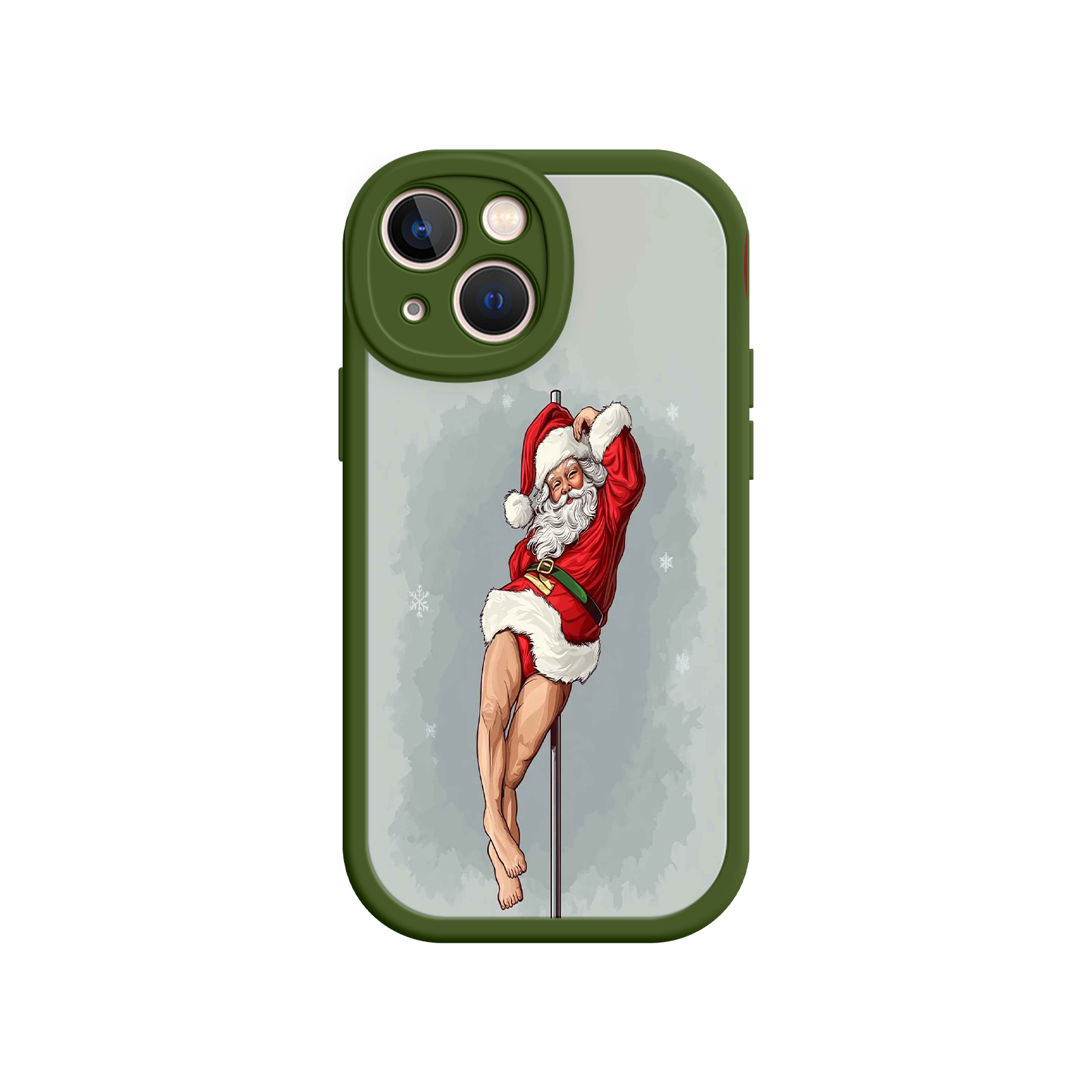 Pole Dancing Santa Claus iPhone 17 Case – Funny Christmas Art, Cheeky Holiday Design, Festive Adult Humor