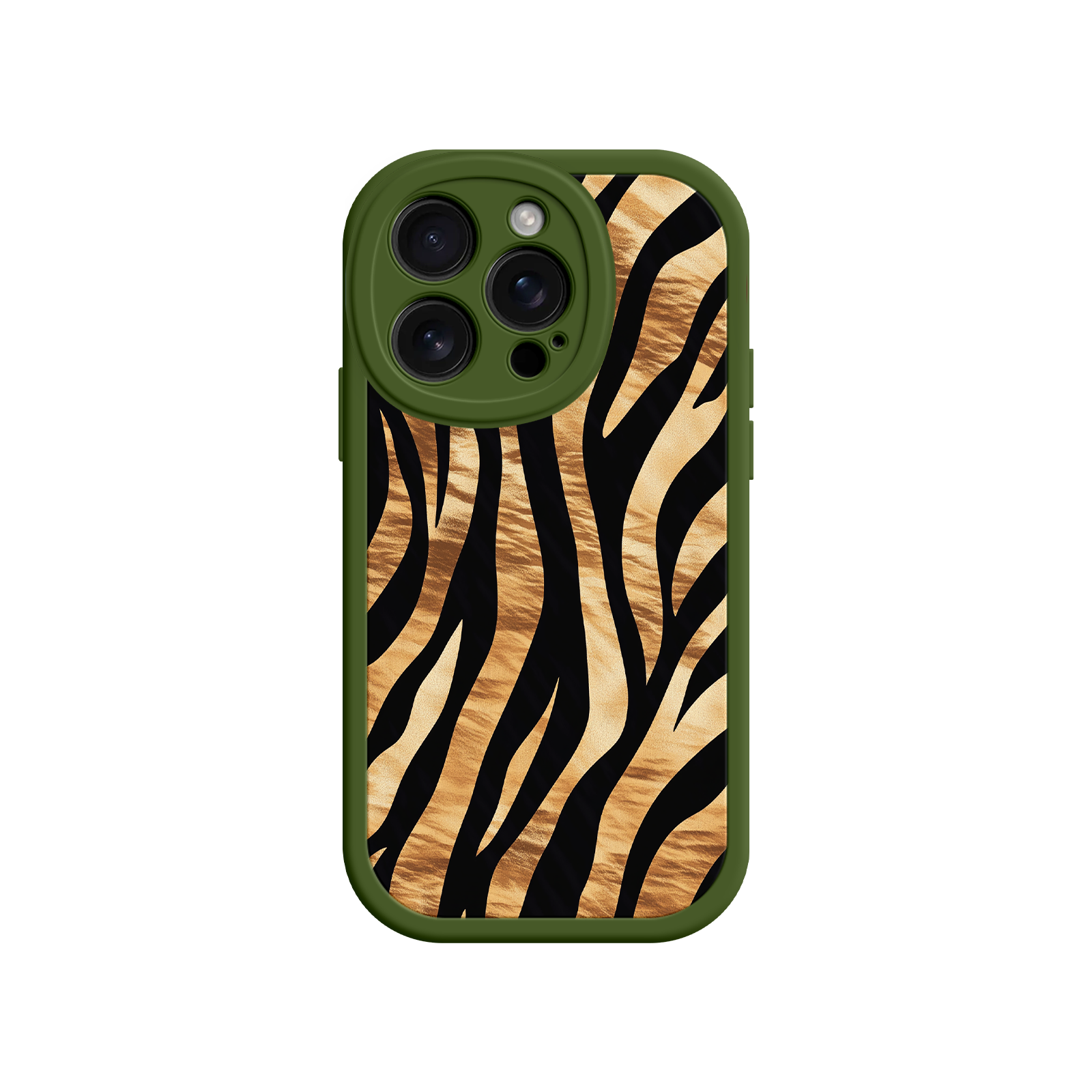 Fashion iPhone case with tiger stripe detail