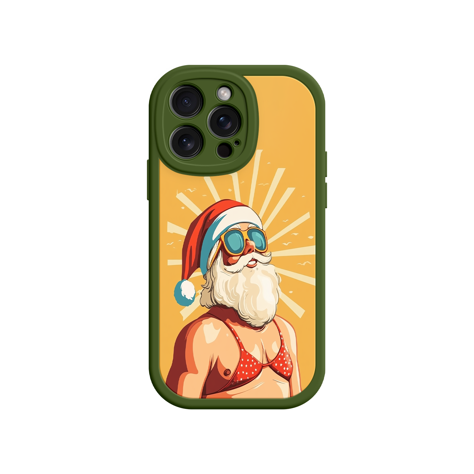 Unique phone case with creative Christmas design