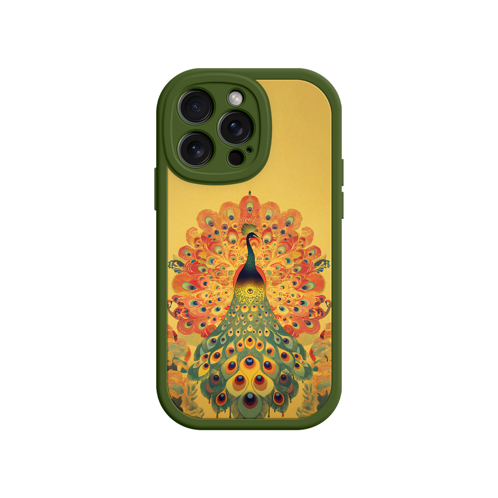 Peacock iPhone Case – Artistic Bird Design with Vibrant Feathers & Boho Style