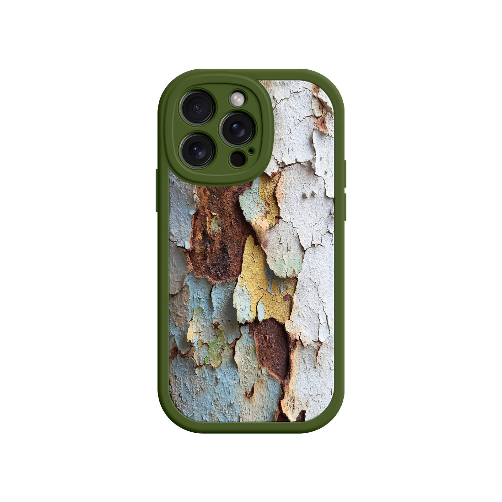 Vintage phone case with textured surface for photos