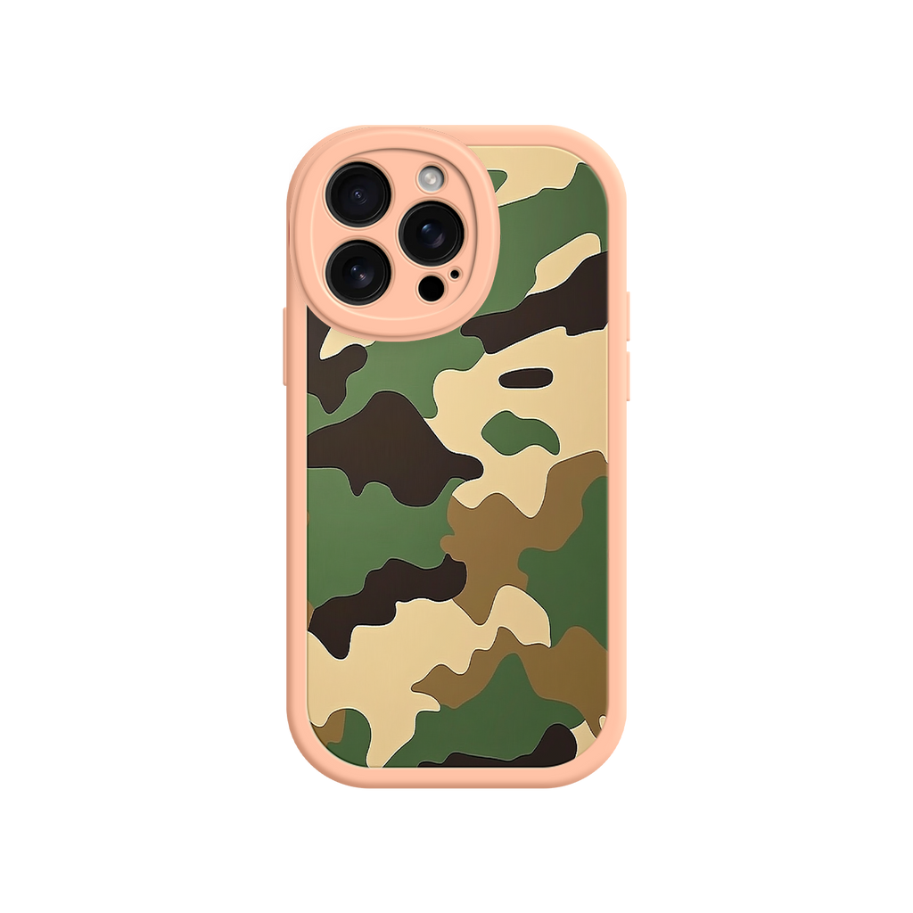 Military Camo iPhone 17 Case – Woodland Camouflage, Tactical Design, Rugged Phone Cover