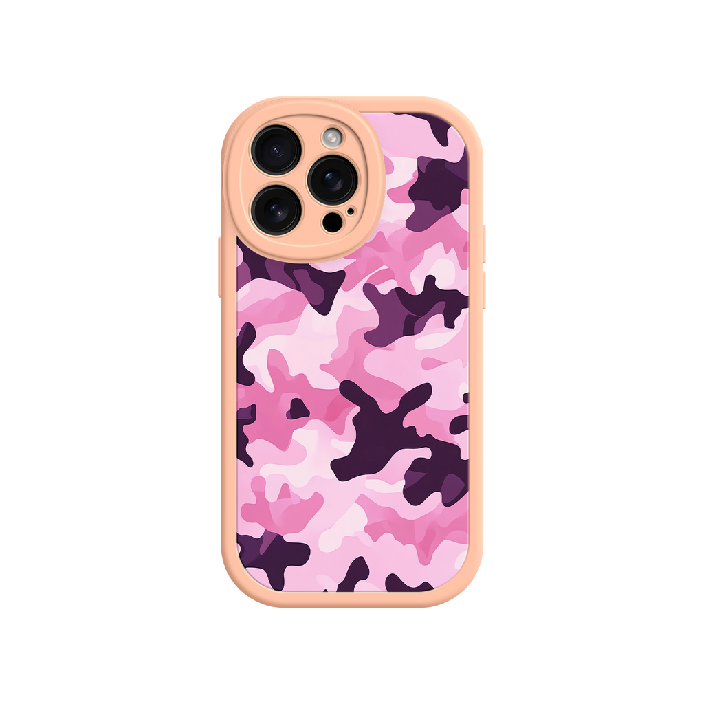 Pink Camo iPhone 17 Case – Camouflage, Feminine Style, Protective Phone Cover