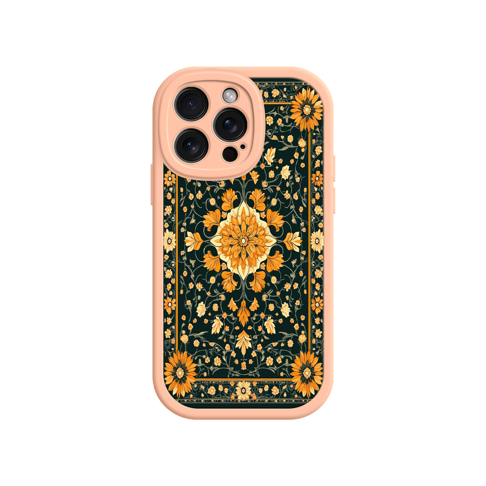 Ornate Floral iPhone 17 Case – Baroque Vintage Pattern Protective Cover for iPhone 16 Pro / Max