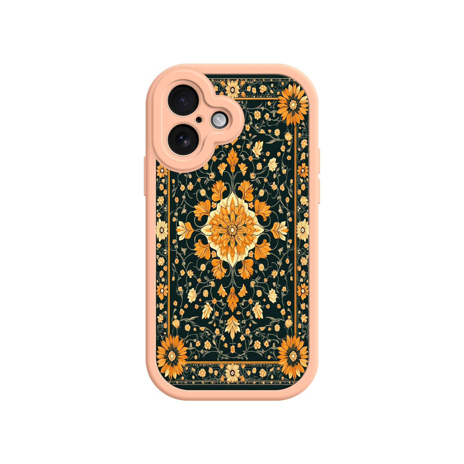 Ornate Floral iPhone 17 Case – Baroque Vintage Pattern Protective Cover for iPhone 16 Pro / Max
