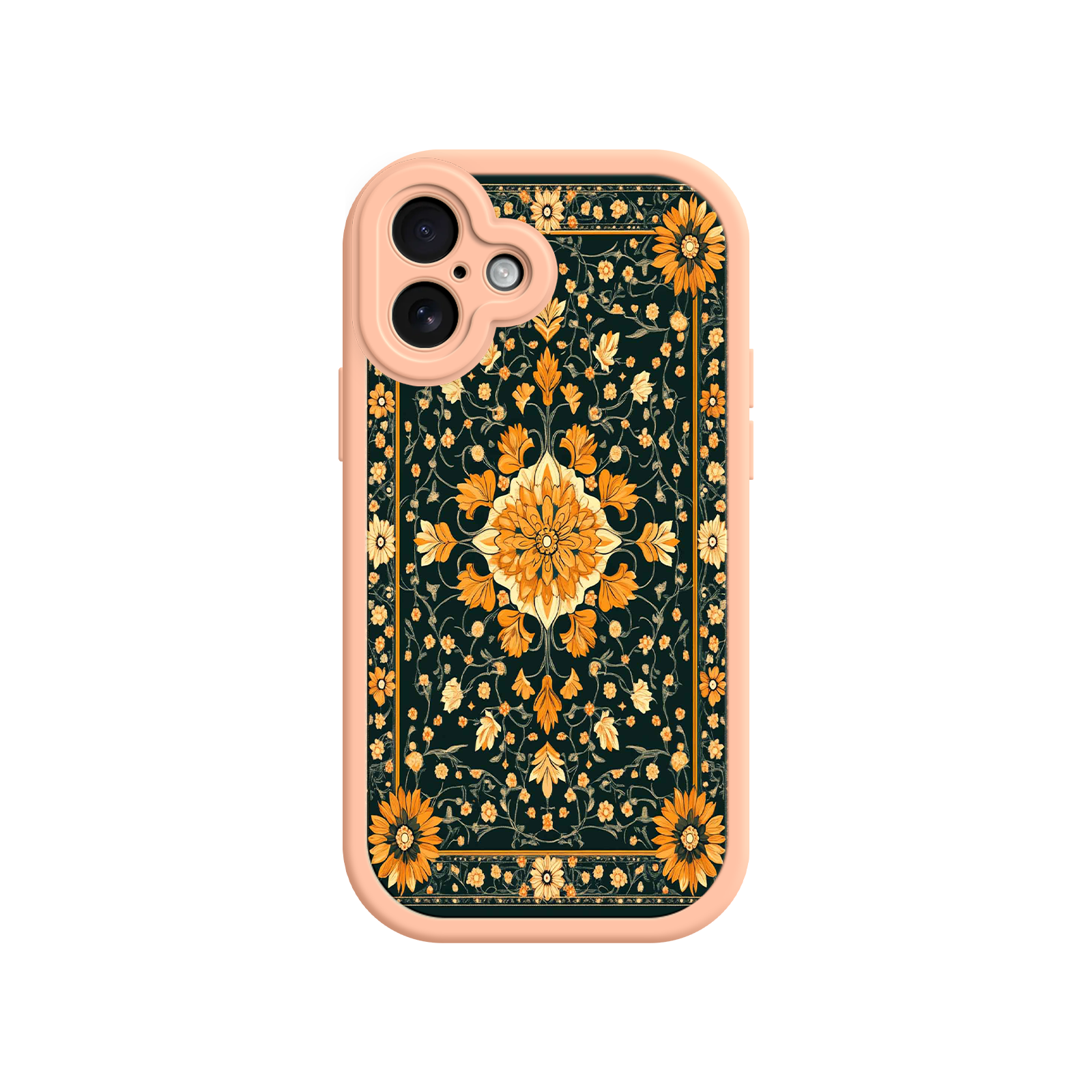 Ornate Floral iPhone 17 Case – Baroque Vintage Pattern Protective Cover for iPhone 16 Pro / Max