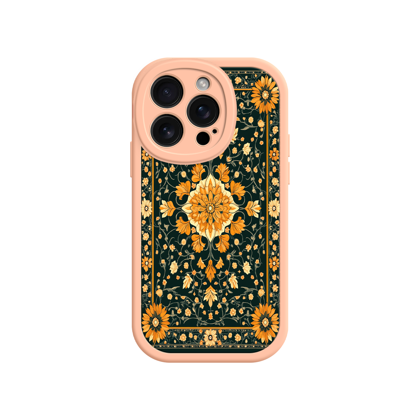 Ornate Floral iPhone 17 Case – Baroque Vintage Pattern Protective Cover for iPhone 16 Pro / Max