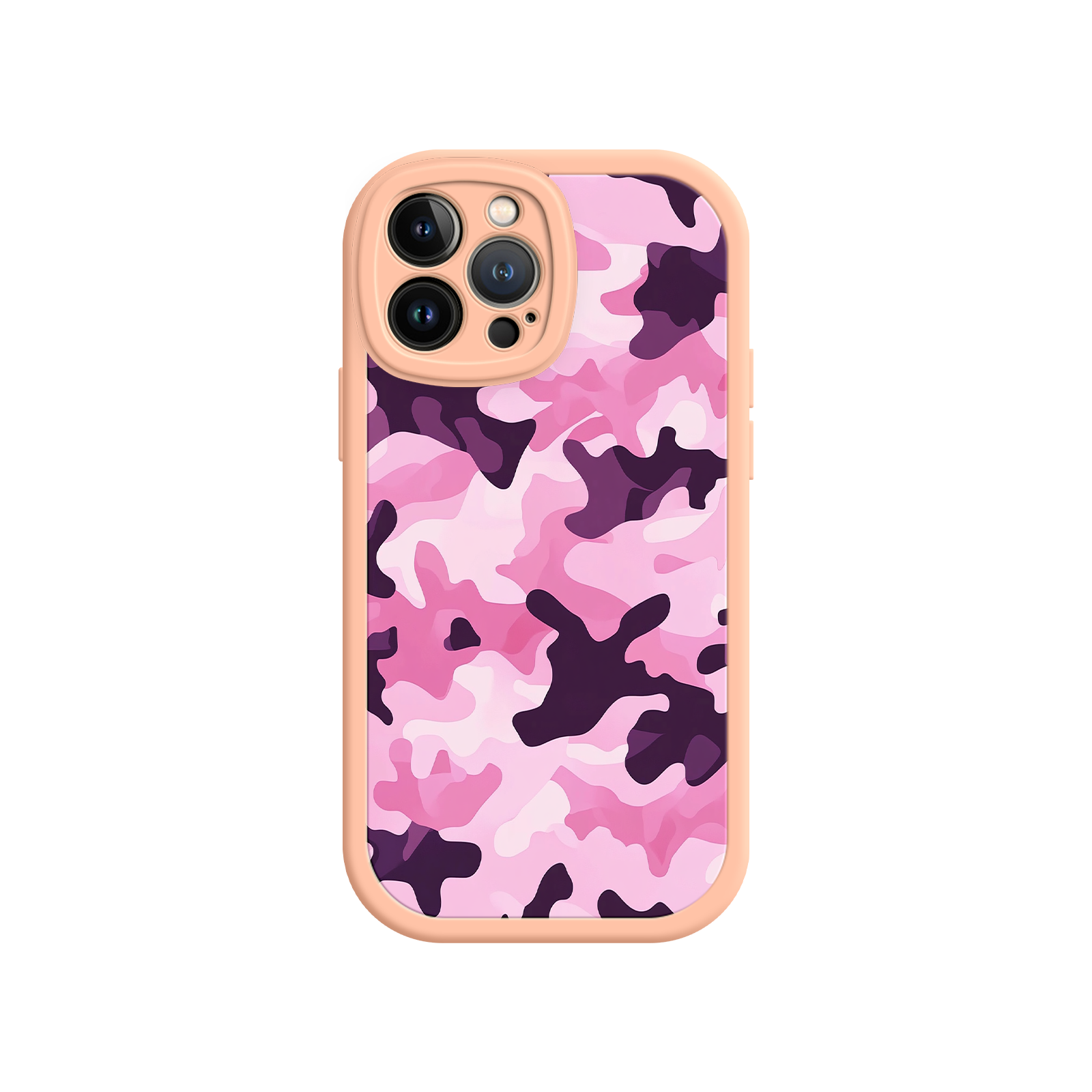 Pink Camo iPhone 17 Case – Camouflage, Feminine Style, Protective Phone Cover