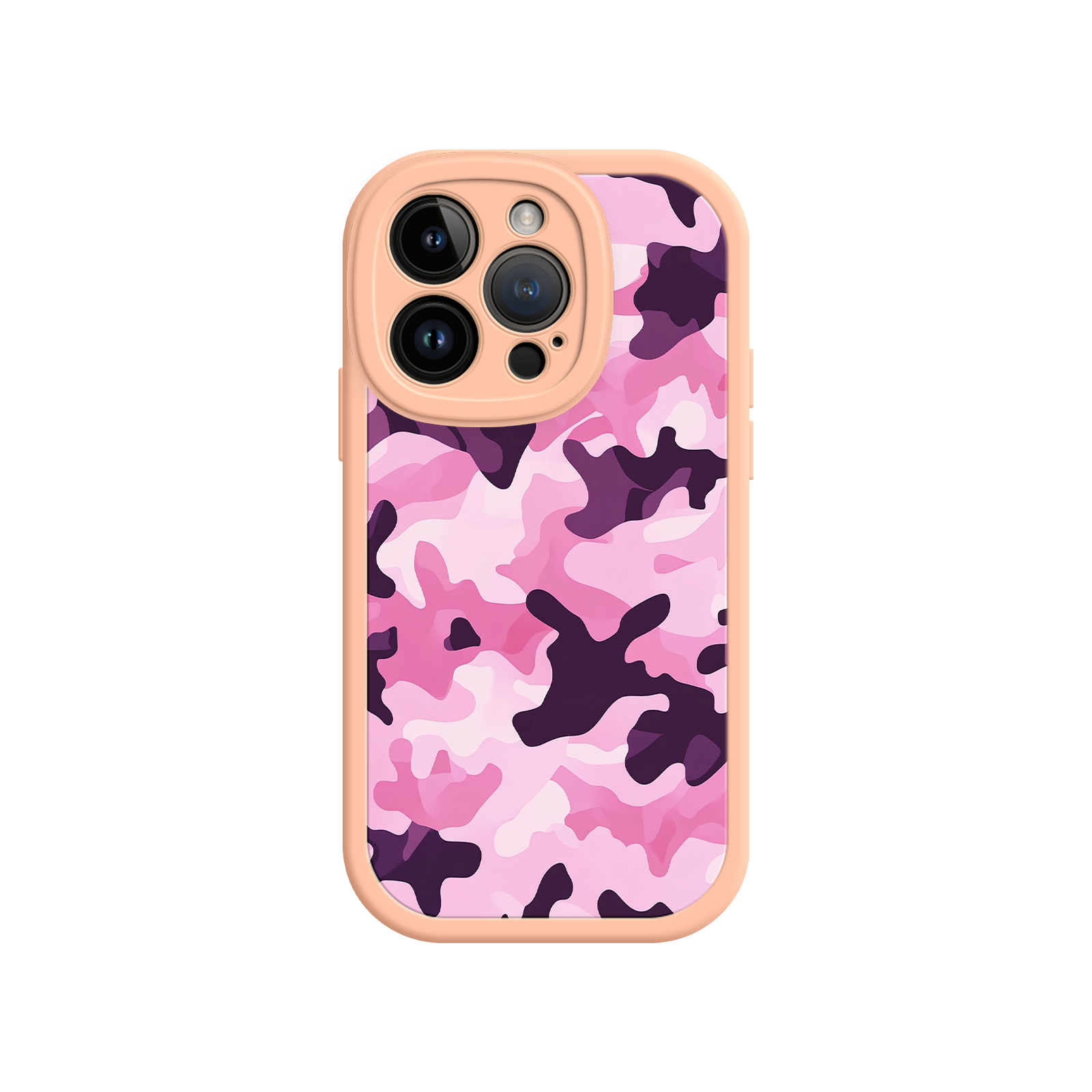 Pink Camo iPhone 17 Case – Camouflage, Feminine Style, Protective Phone Cover