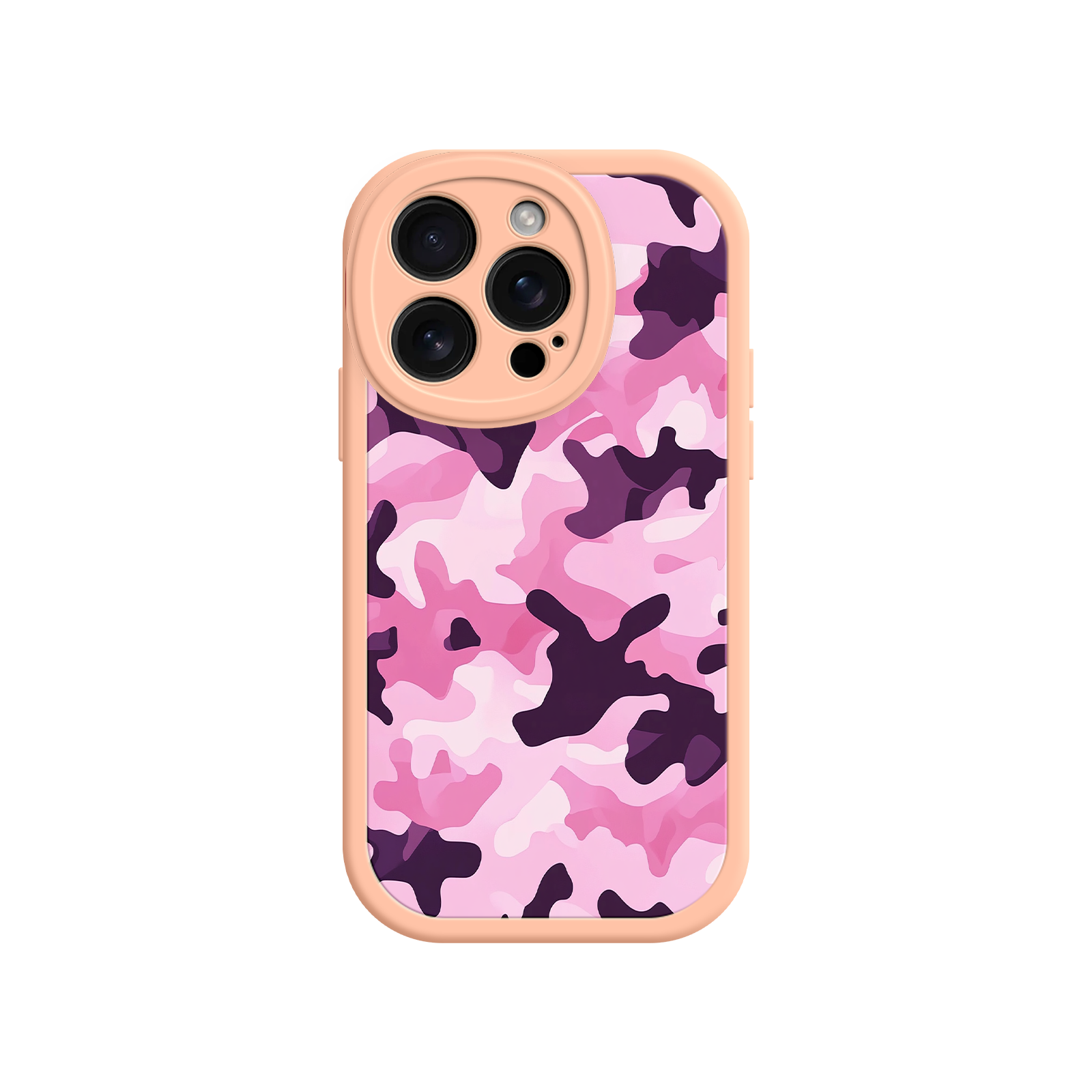 Pink Camo iPhone 17 Case – Camouflage, Feminine Style, Protective Phone Cover