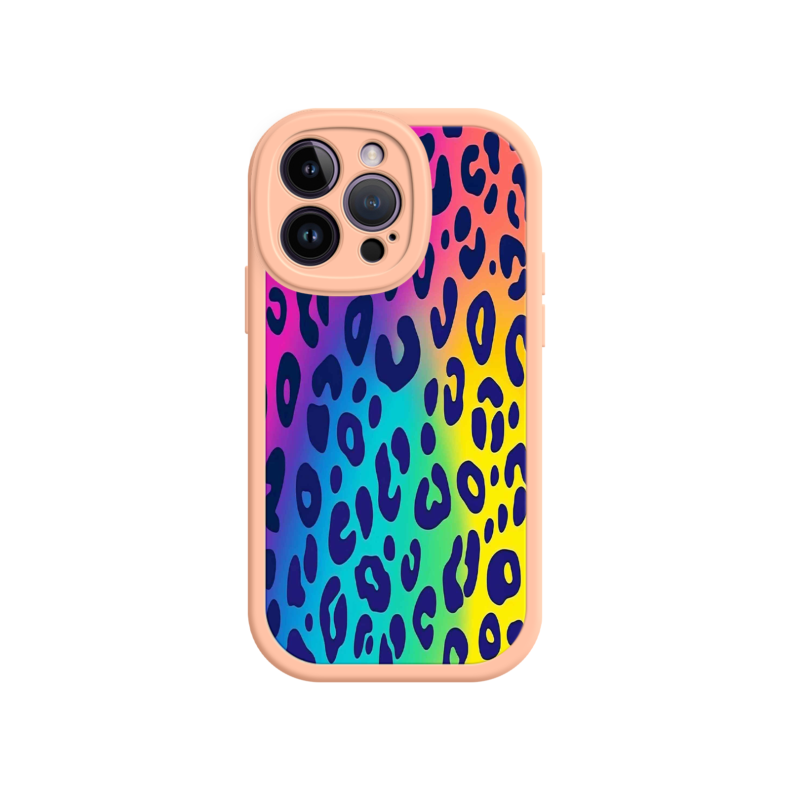 Rainbow Leopard Print iPhone 17 Case – Vibrant Gradient Leopard Pattern, Colorful Animal Print Design, Trendy Animal Print Phone Cover